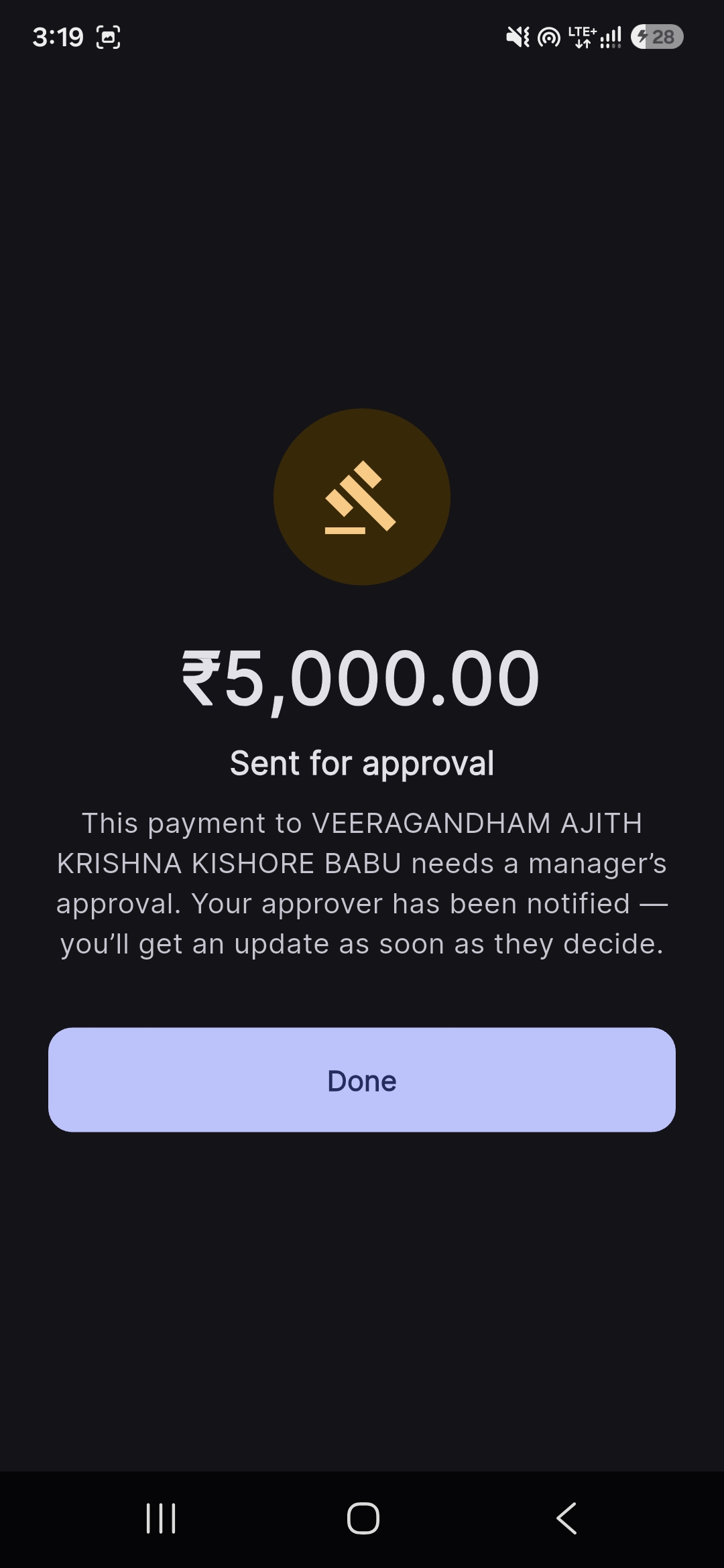 Payment status